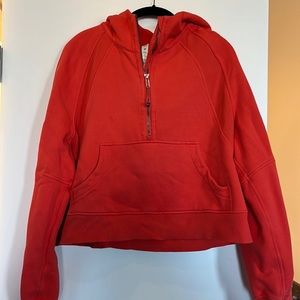Lululemon half zip cropped scuba hoodie